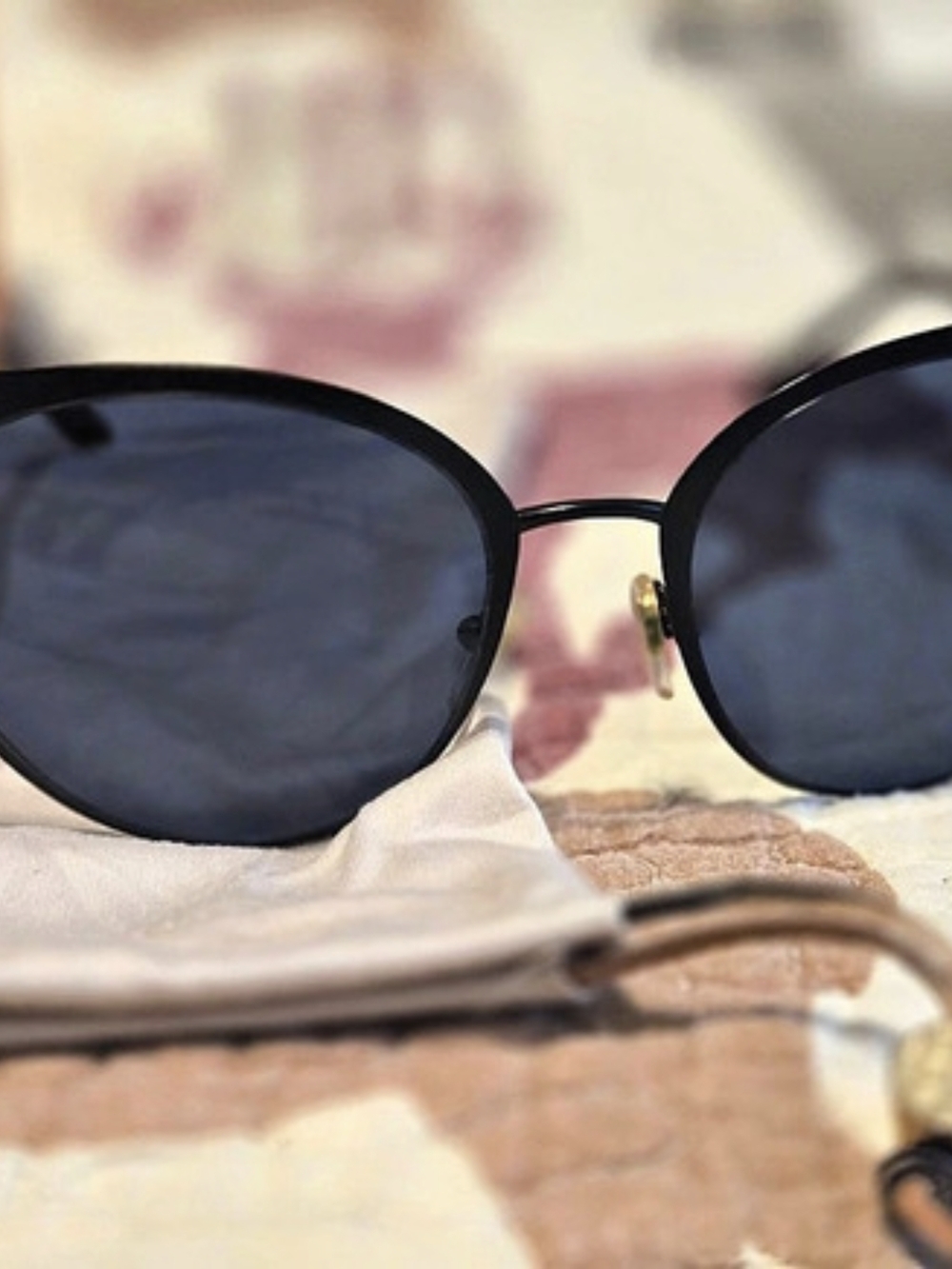 Tory Burch Black & Blue Sunglasses